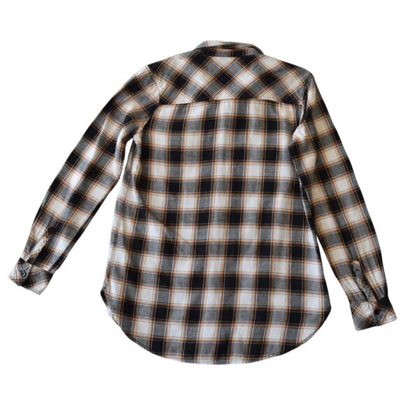 Volcom Women’s Plaid Flannel Button-Up Shirt Long Sleeve Size S - Picture 5 of 5